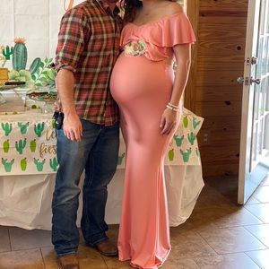 Pink Maternity Dress